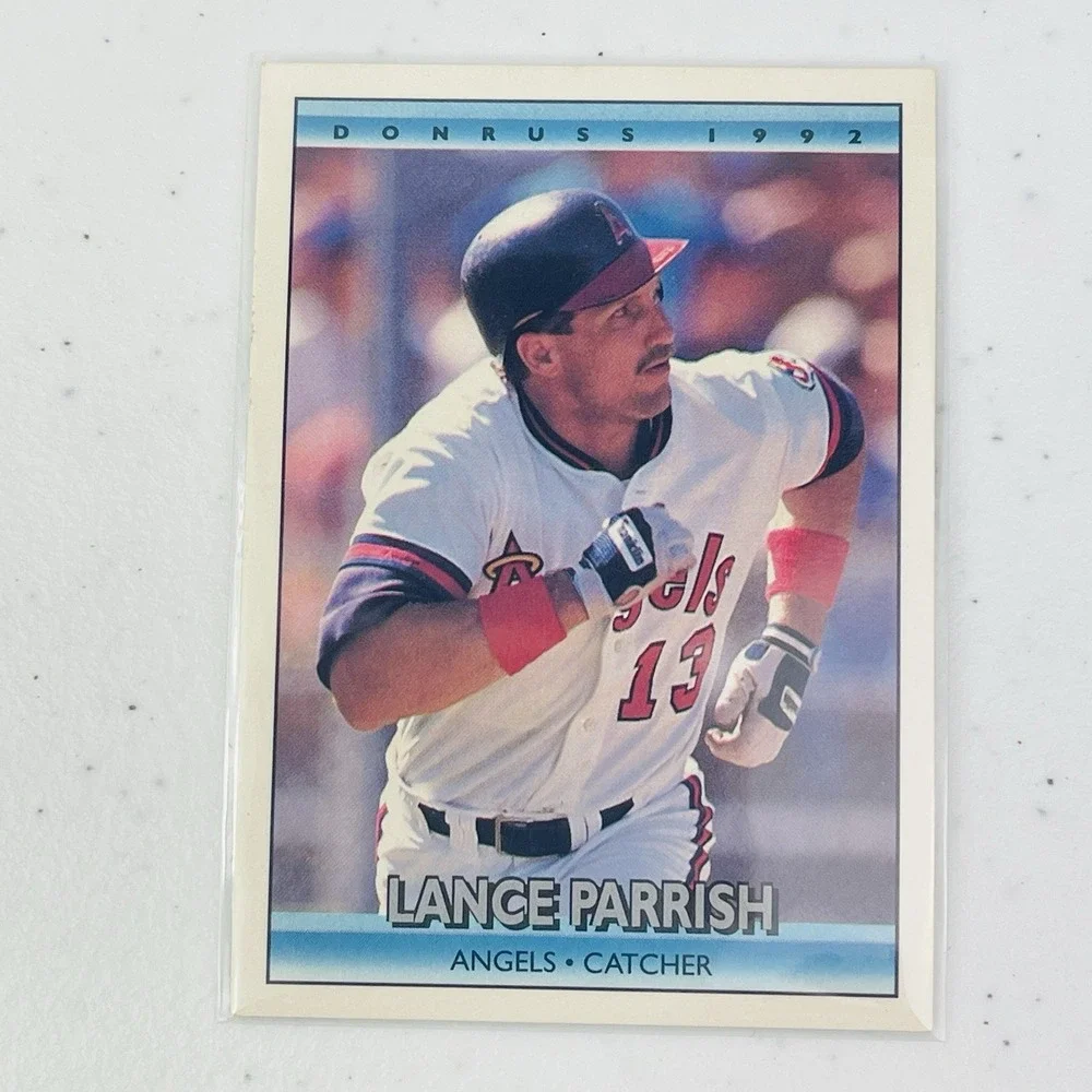 1992 Donruss Baseball Card 166 Lance Parrish Los Angeles Tigers MLB Trading Card